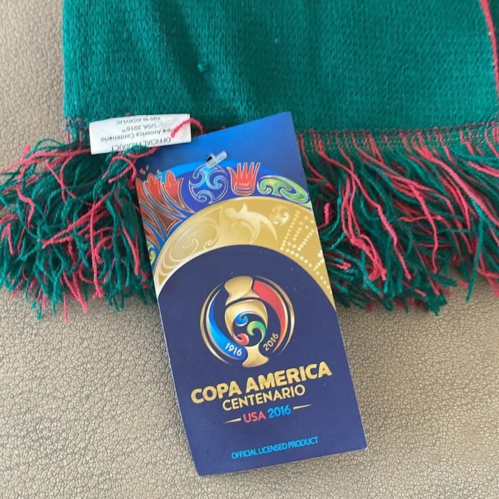 Mexico Copa America Centenario Scarf USA 2016  Soccer collectibles Green Red